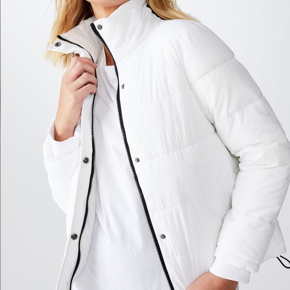 Cotton On The Mother Puffer Jacket in White